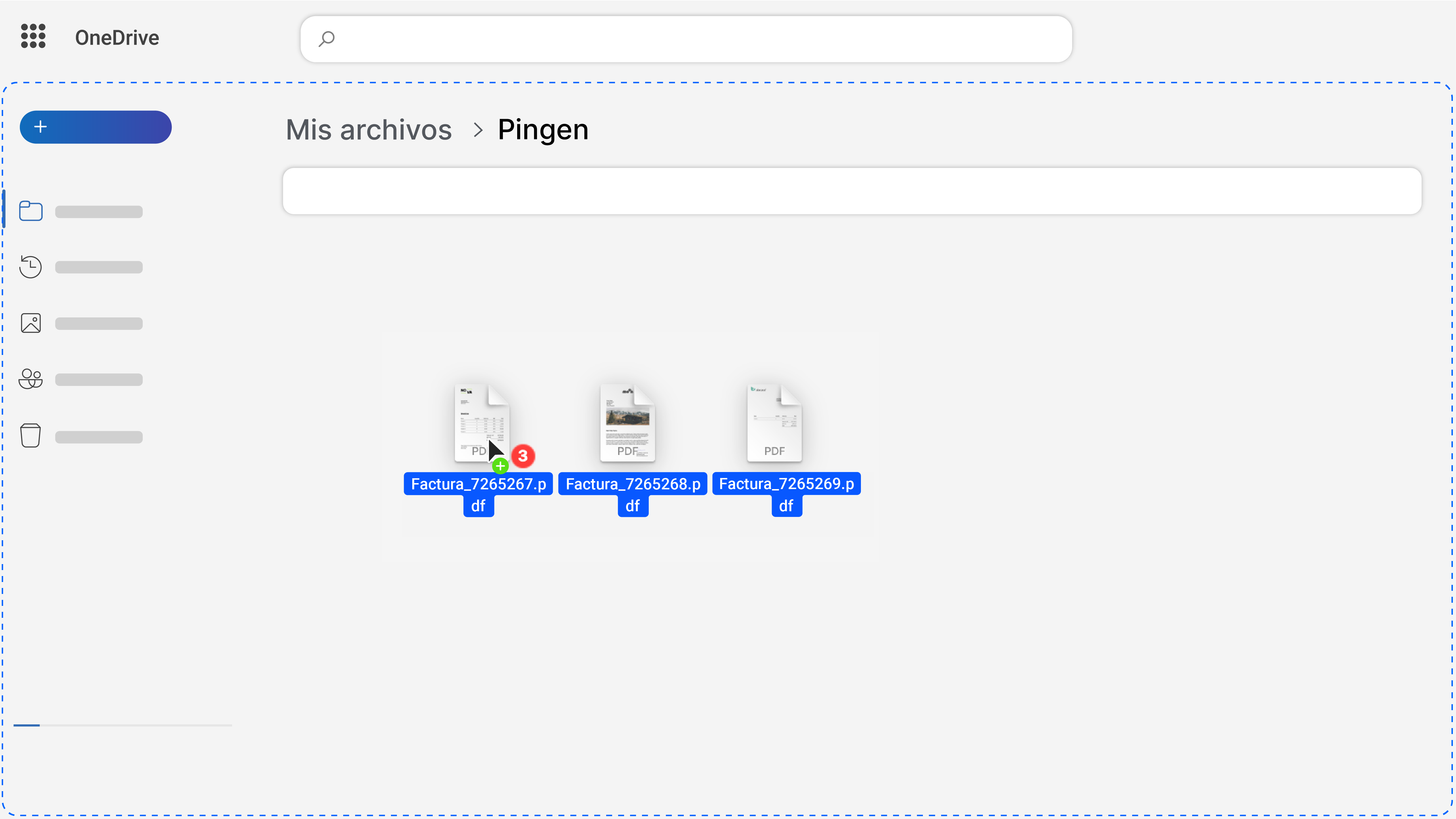 Pingen OneDrive folder